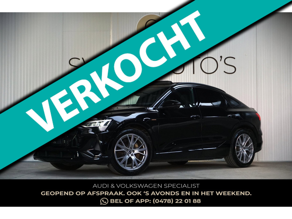 Audi e-tron Sportback 55 S-Line RS-Stoelen|Nachtzicht|Panodak|HUD|Luchtvering 51955160-0.jpg | SVENS AUTO'S