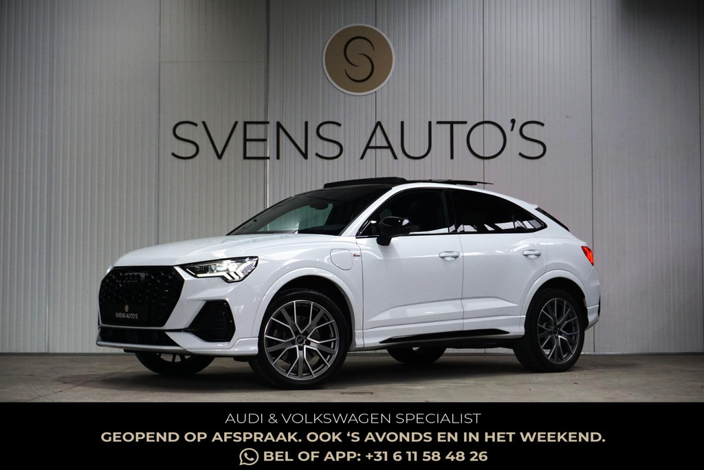 Audi Q3 Sportback 45 TFSIe S-Line Black Edition Panodak|Trekhaak|20"|E-Stoelen|Carplay 49471994-0.jpg | SVENS AUTO'S