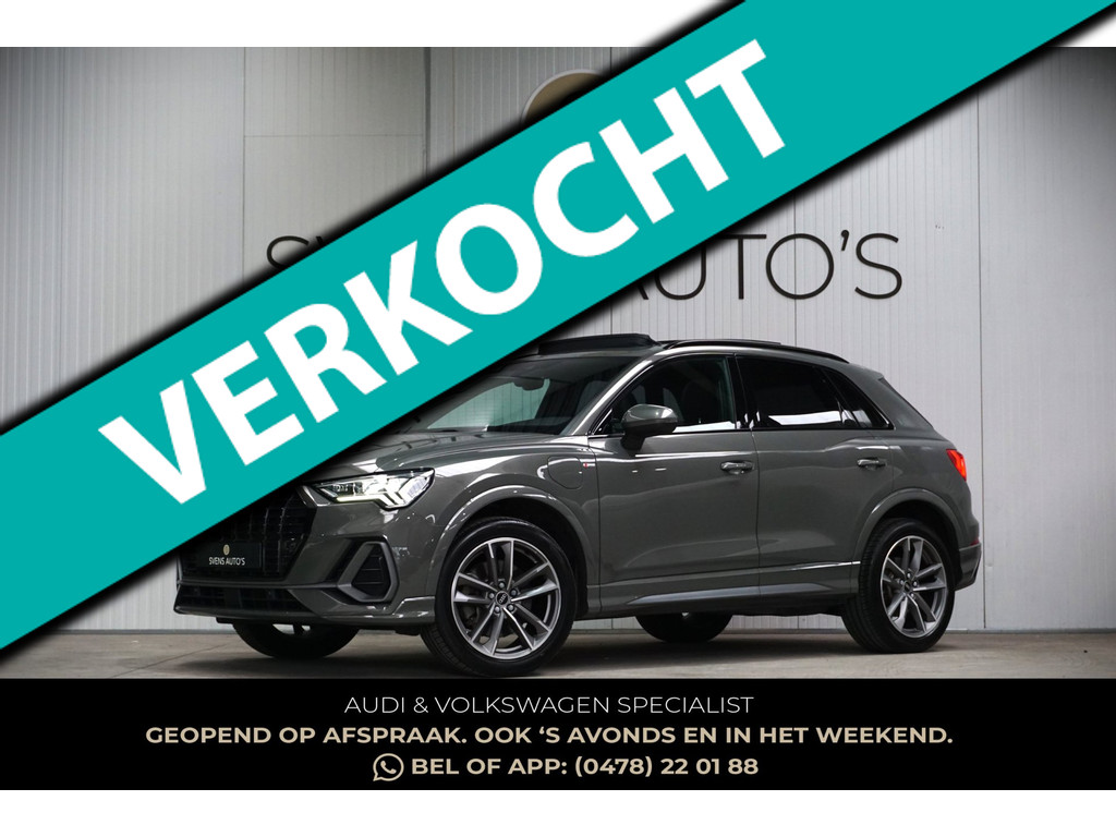 Audi Q3 45 TFSIe S-Line Black Edition Panodak|Trekhaak|Matrix|Camera 51748758-0.jpg | SVENS AUTO'S