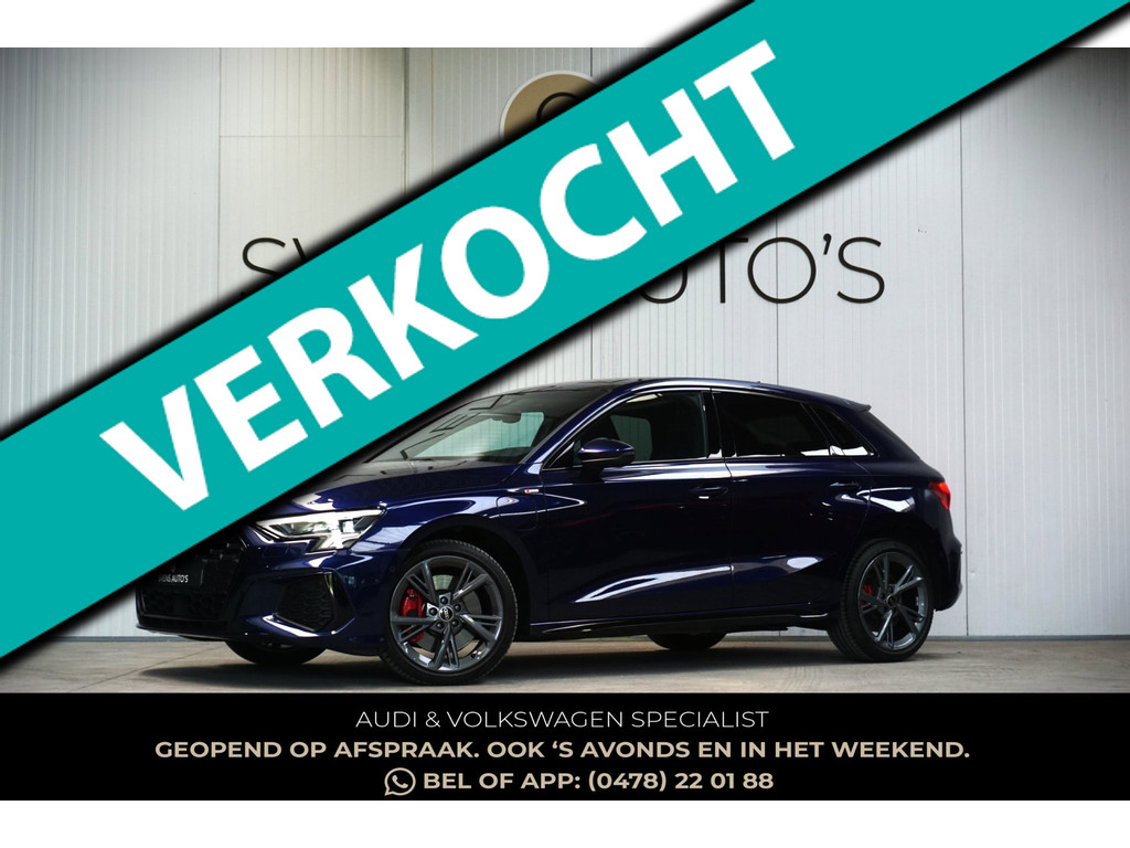 Audi A3 Sportback 45 TFSIe S-Line Black Edition Camera|ACC|Keyless|Carplay|Sfeer 53248493-0.jpg | SVENS AUTO'S